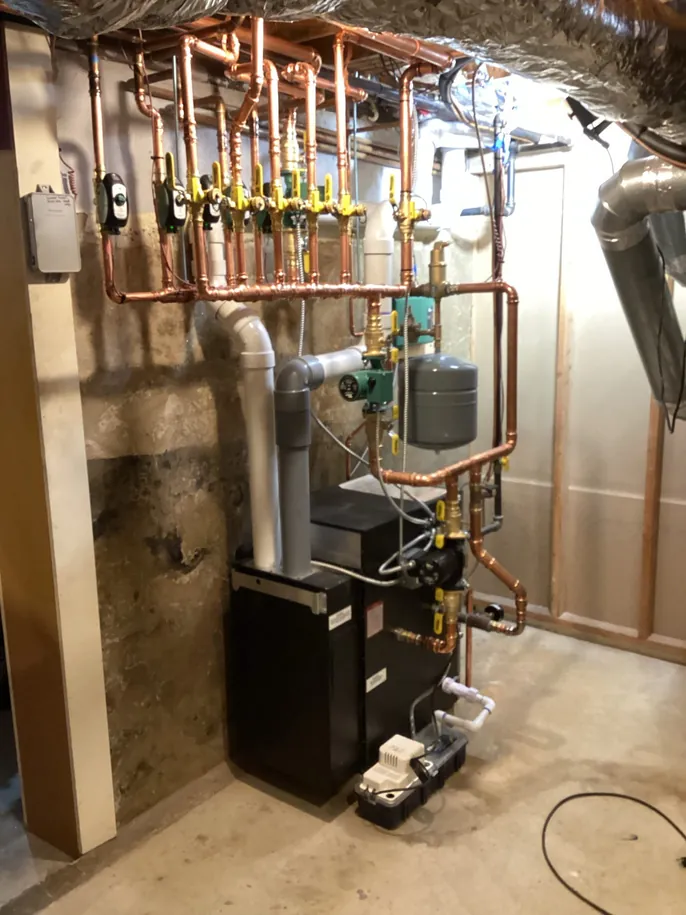 Burnham boiler installation at a Westport, CT home by Celco