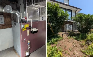 Thermo Pride oil furnace and Bosch outdoor heat pumps from Celco jobs in Greenwich, CT